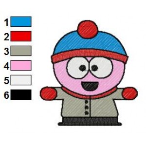 South park Stan Marsh Embroidery Design